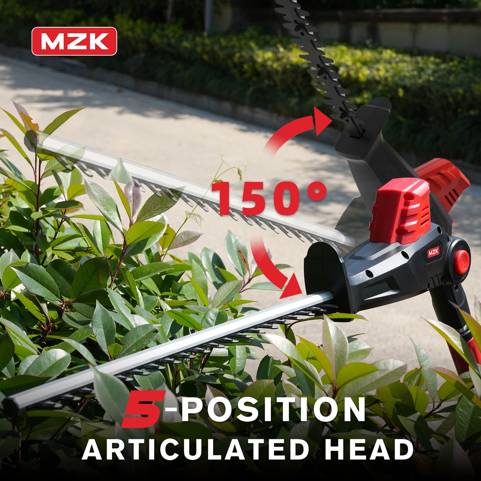 Amazon.com : MZK 20V MAX 22.4-inch Cordless Pole Hedge Trimmer
